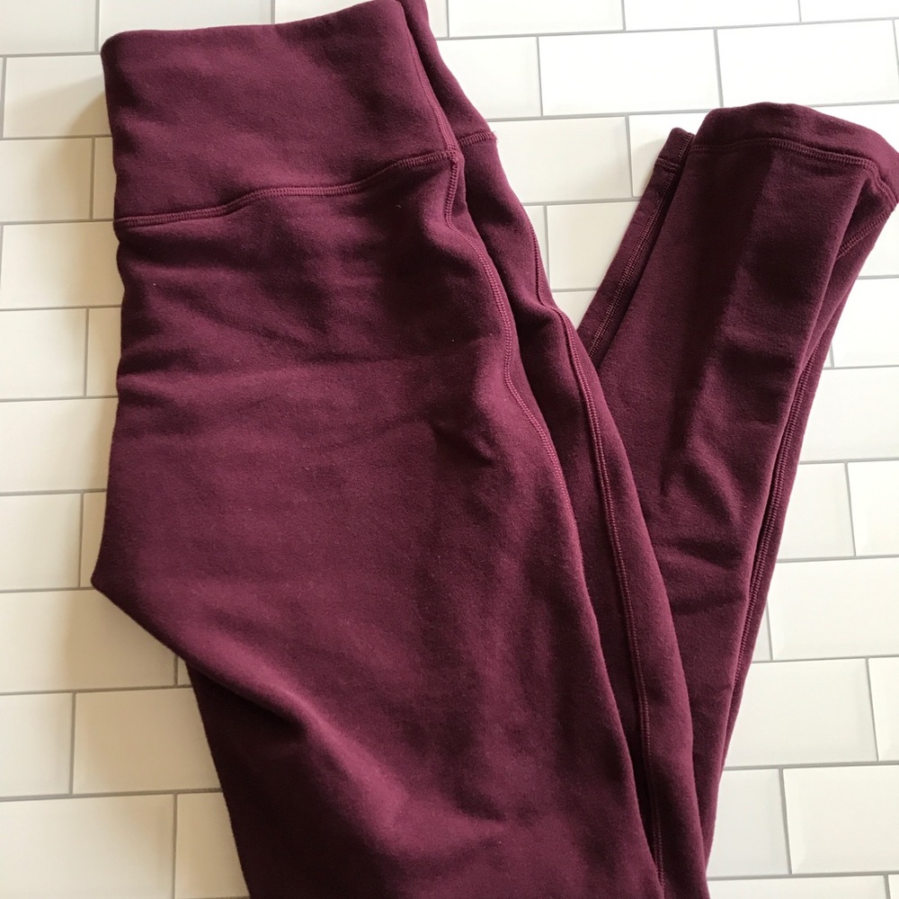 Lululemon Fleece Lined Toasty Leggings Sz 8